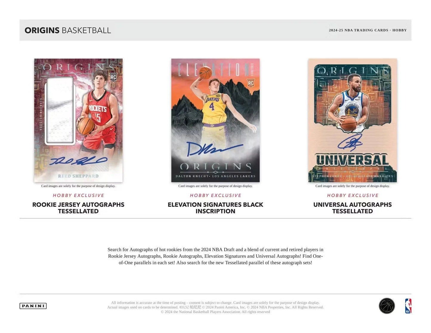 2024/25 Panini Origins Basketball Hobby Box