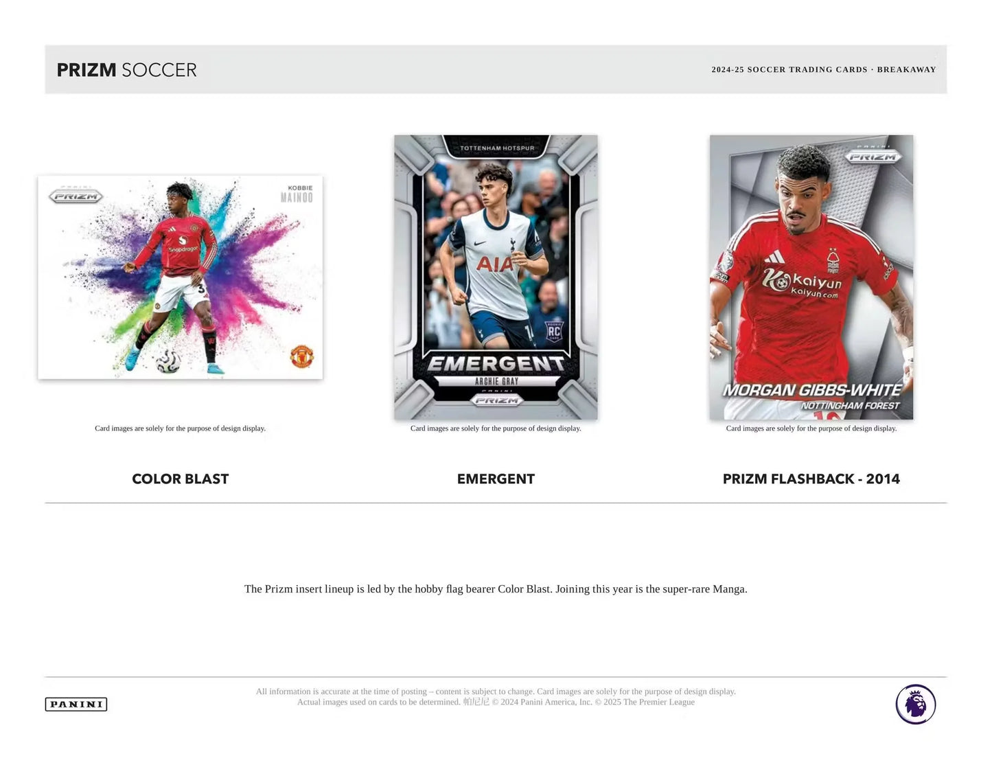 2024-25 Panini Select EPL Soccer Breakaway Box