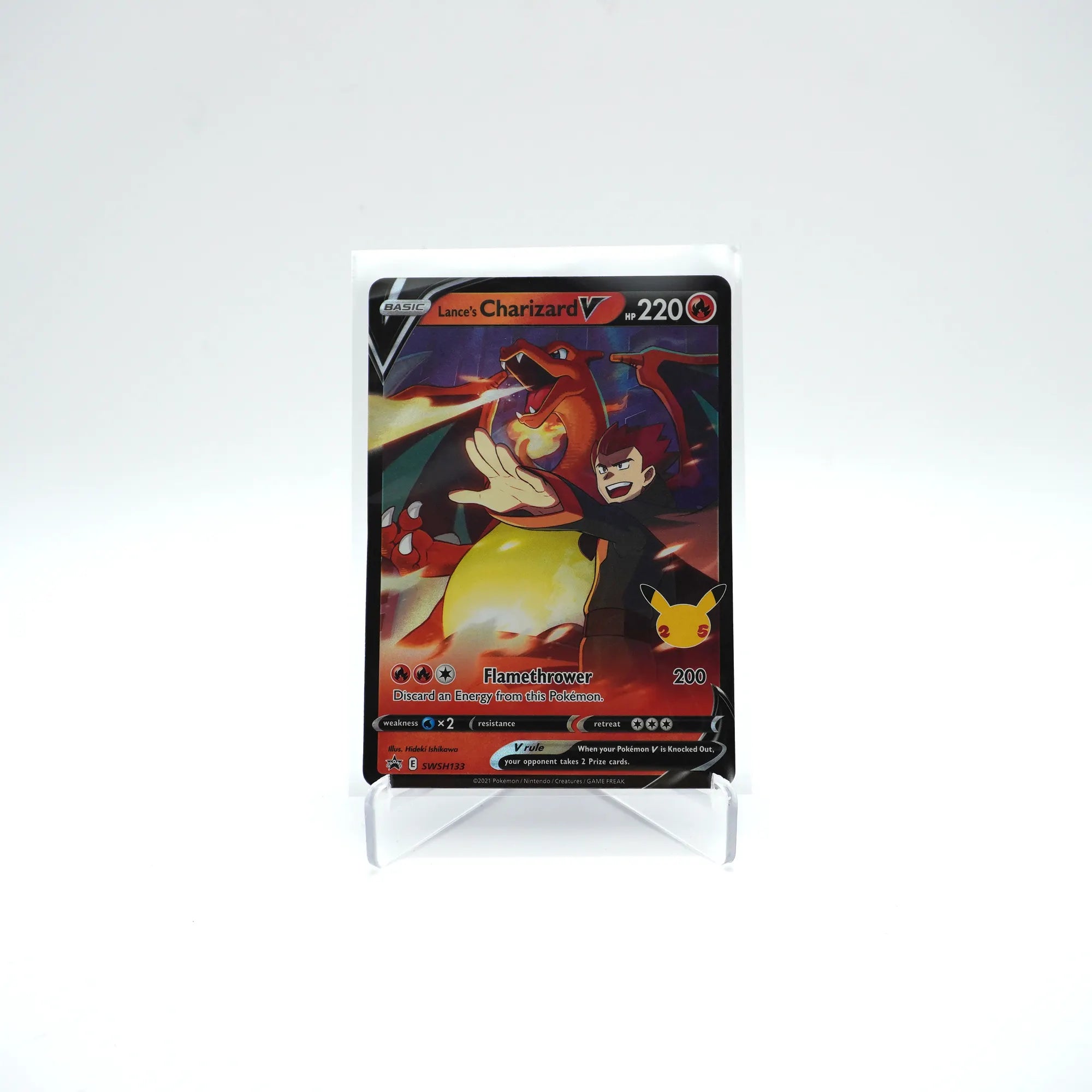 Pokemon Card Lance’s Charizard V SWSH133 (Card 1/2)