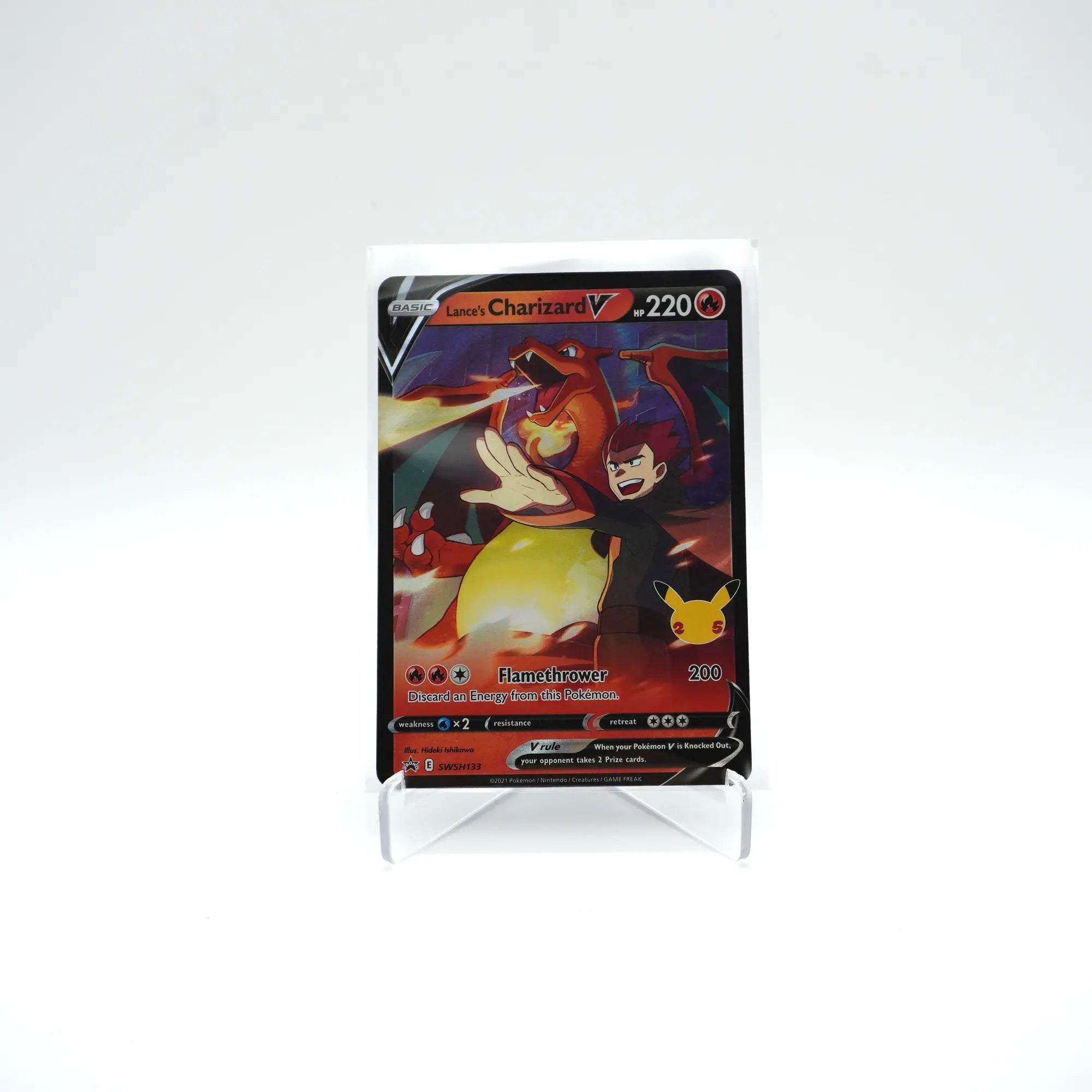 Pokemon Card Lance’s Charizard V SWSH133 (Card 2/2)