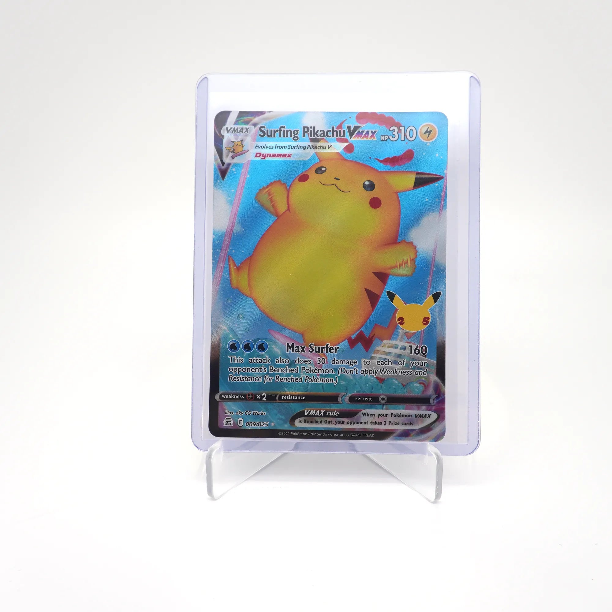 Surfing Pikachu VMAX - 009/025 - Pokemon Celebrations (Card 2/10)
