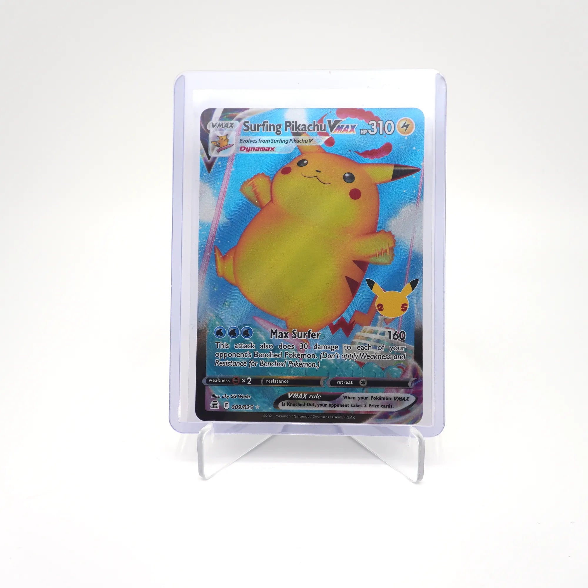 Surfing Pikachu VMAX - 009/025 - Pokemon Celebrations (Card 3/10)