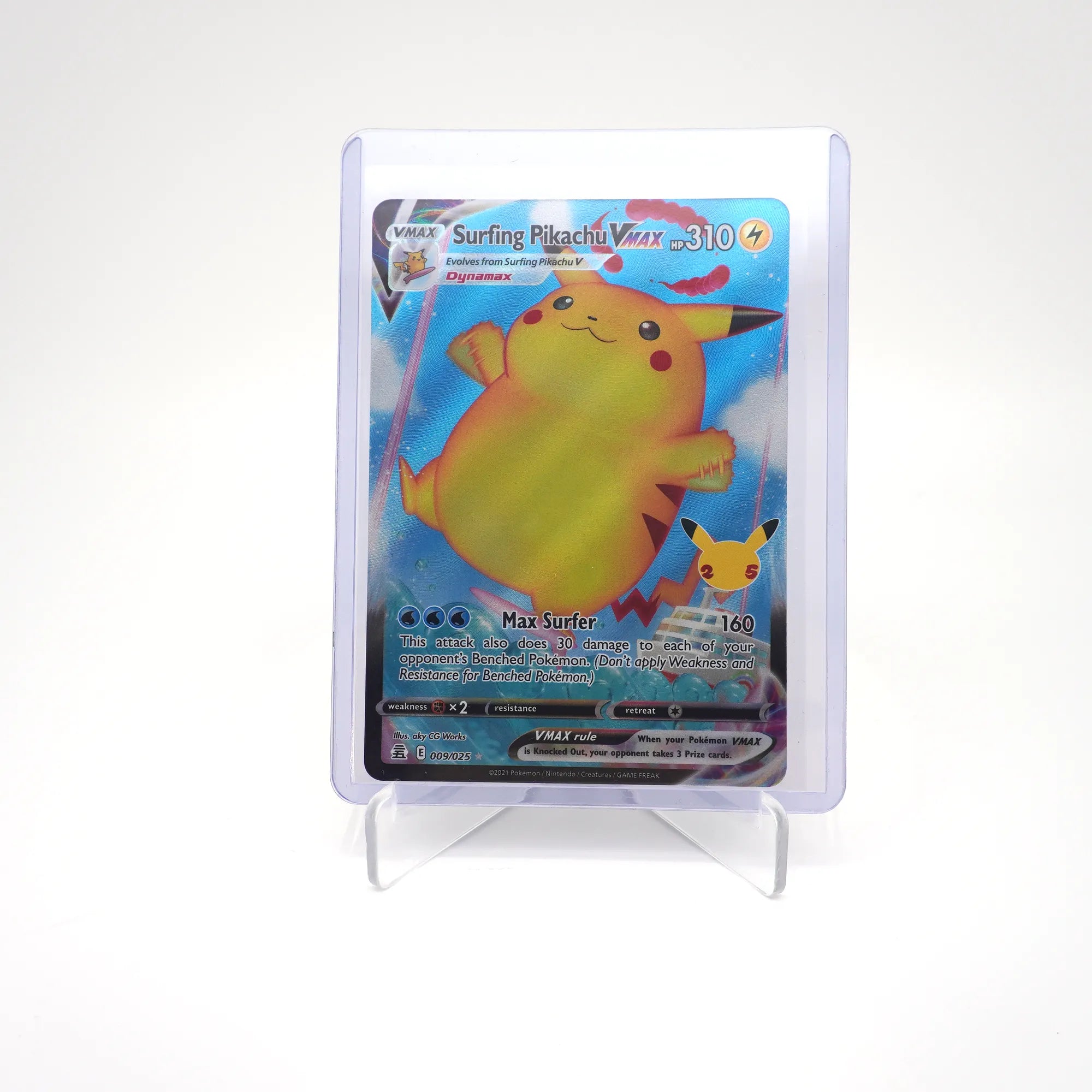Surfing Pikachu VMAX - 009/025 - Pokemon Celebrations (Card 6/10)