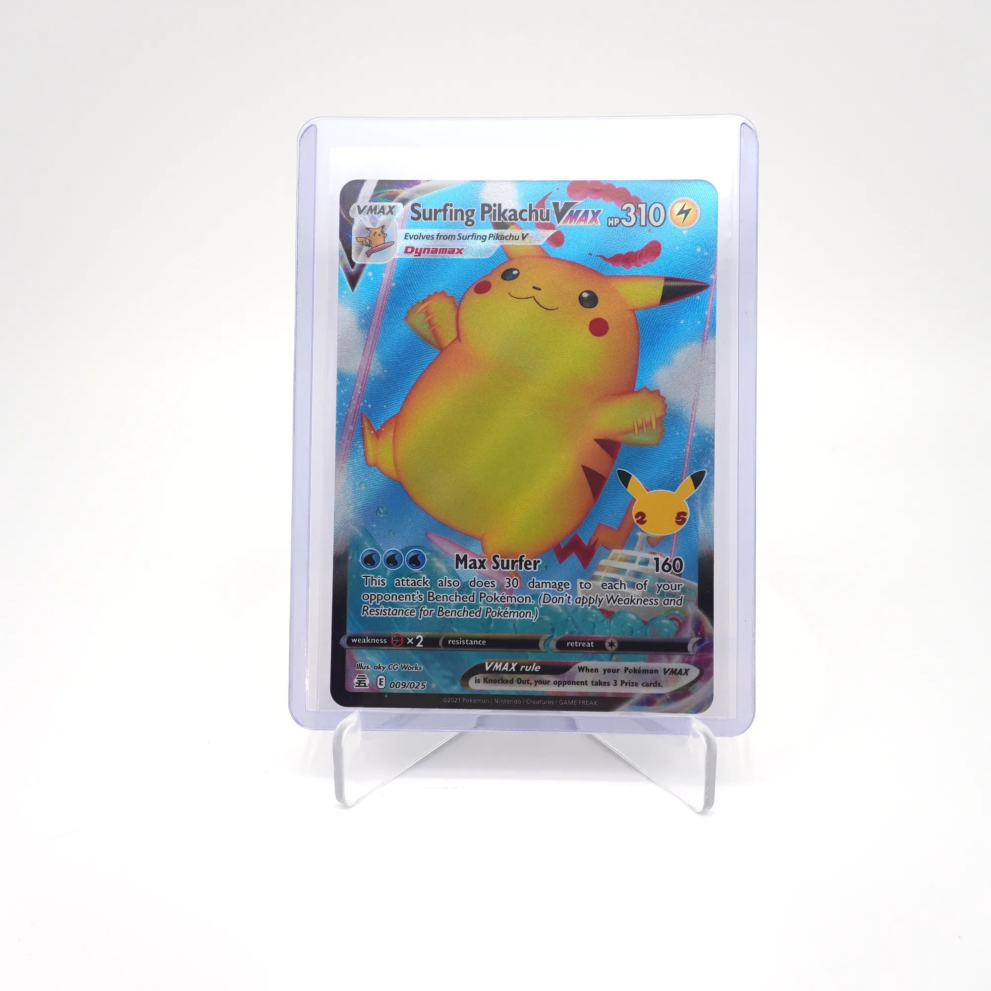 Surfing Pikachu VMAX - 009/025 - Pokemon Celebrations (Card 7/10)