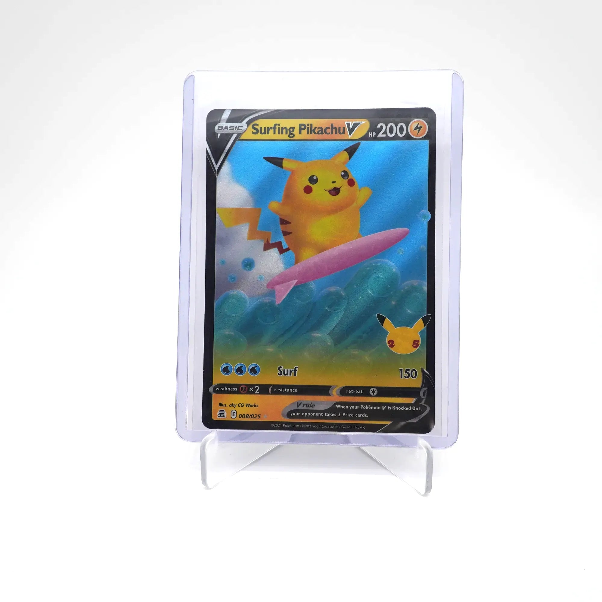 Pokemon TCG Surfing Pikachu V 008/025 (Card 4/10)