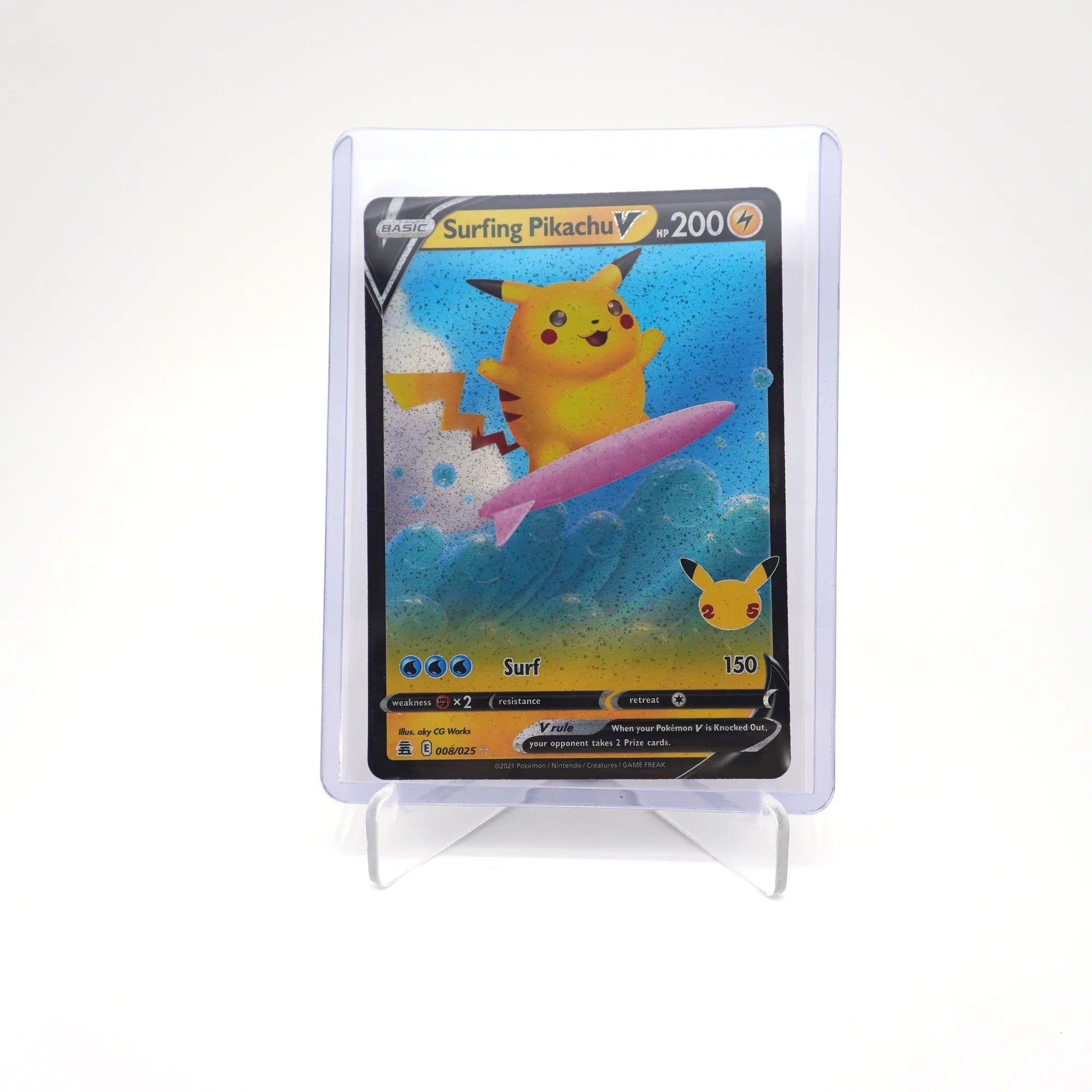 Pokemon TCG Surfing Pikachu V 008/025 (Card 6/10)