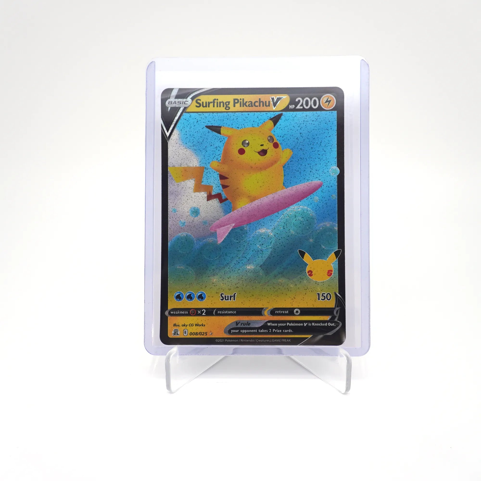 Pokemon TCG Surfing Pikachu V 008/025 (Card 9/10)