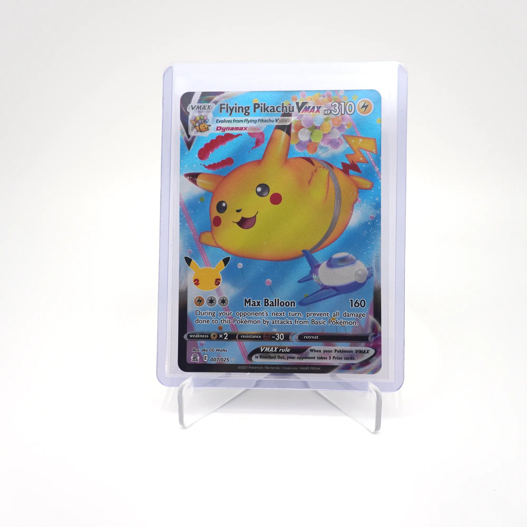 Flying Pikachu VMAX 2021 Pokemon Celebrations 25th Anniversary English 007/025 (Card 2/3)