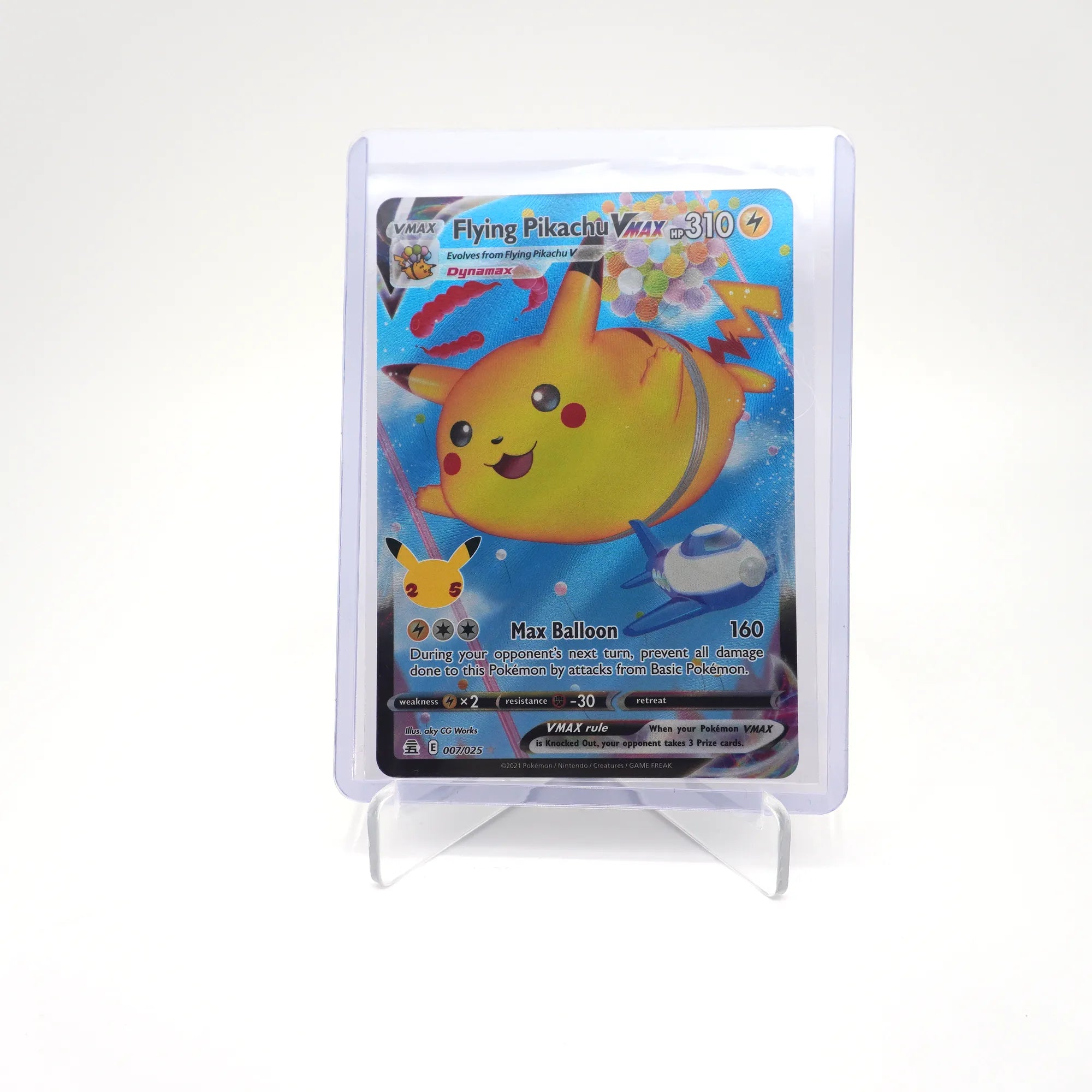 Flying Pikachu VMAX 2021 Pokemon Celebrations 25th Anniversary English 007/025 (Card 3/3)