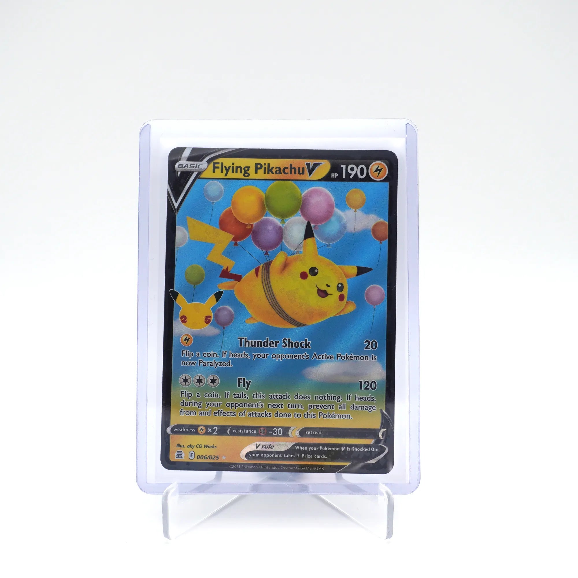 Flying Pikachu V - 006/025 - Half Art - Celebrations - English - Pokemon (Card 3/10)