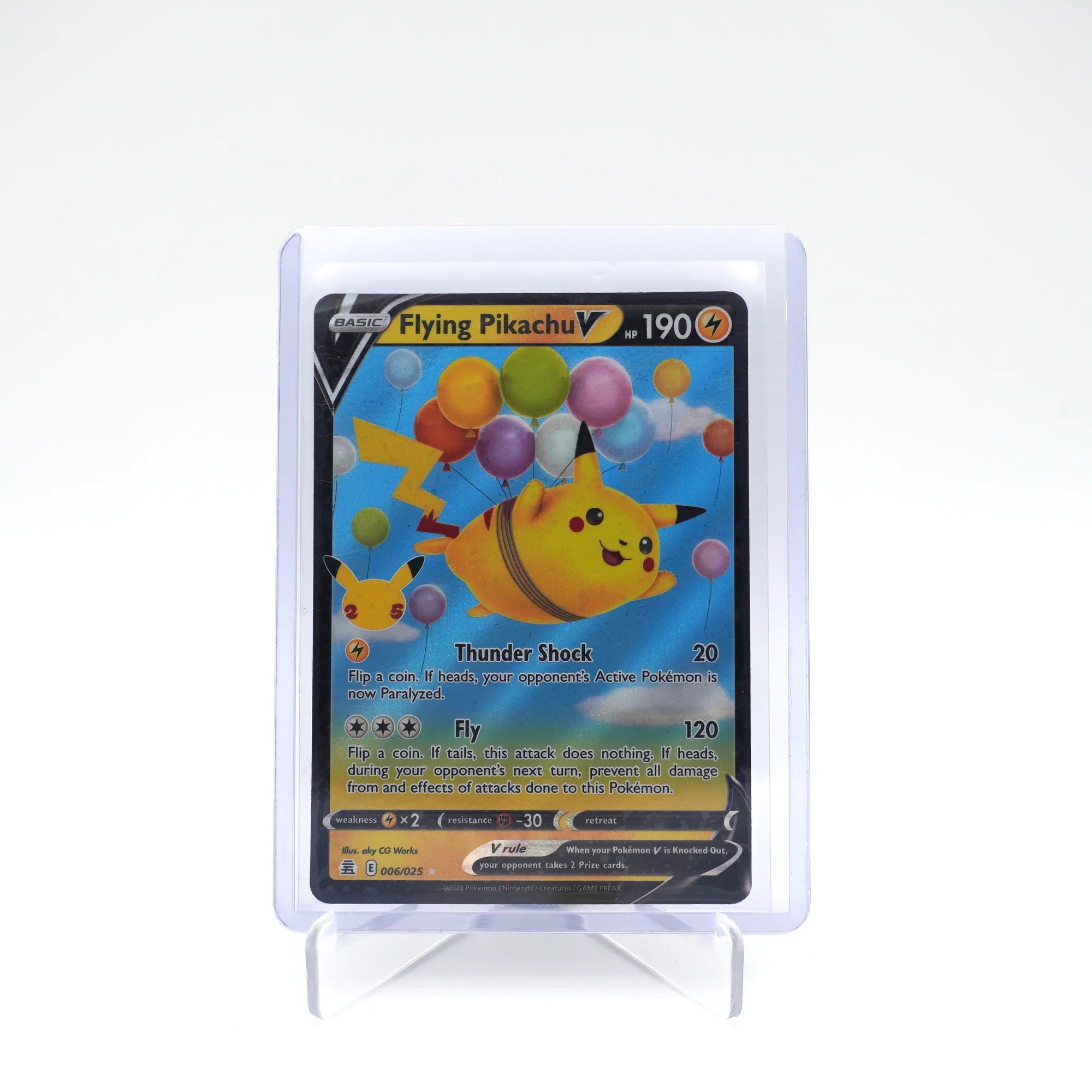 Flying Pikachu V - 006/025 - Half Art - Celebrations - English - Pokemon (Card 4/10)