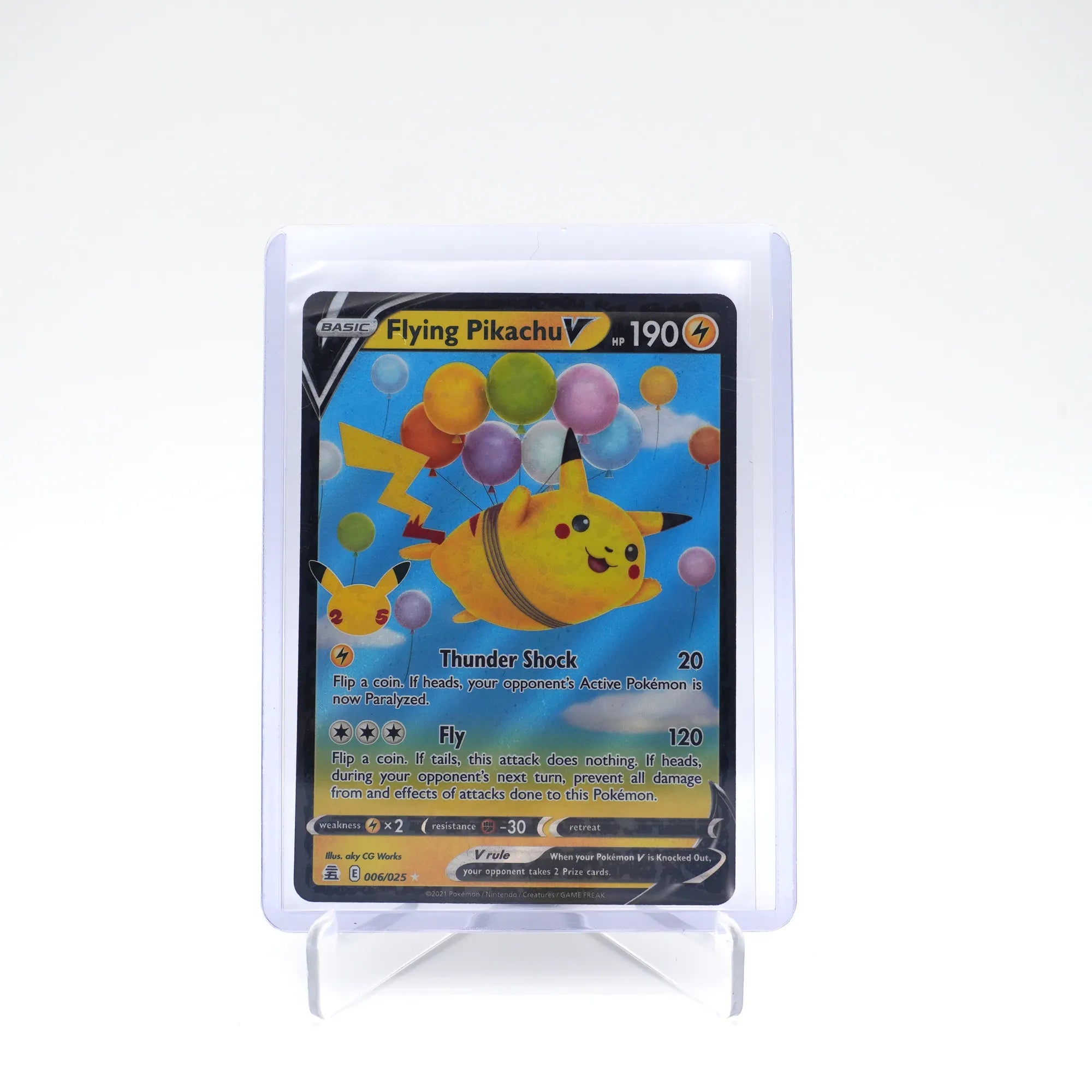 Flying Pikachu V - 006/025 - Half Art - Celebrations - English - Pokemon (Card 6/10)