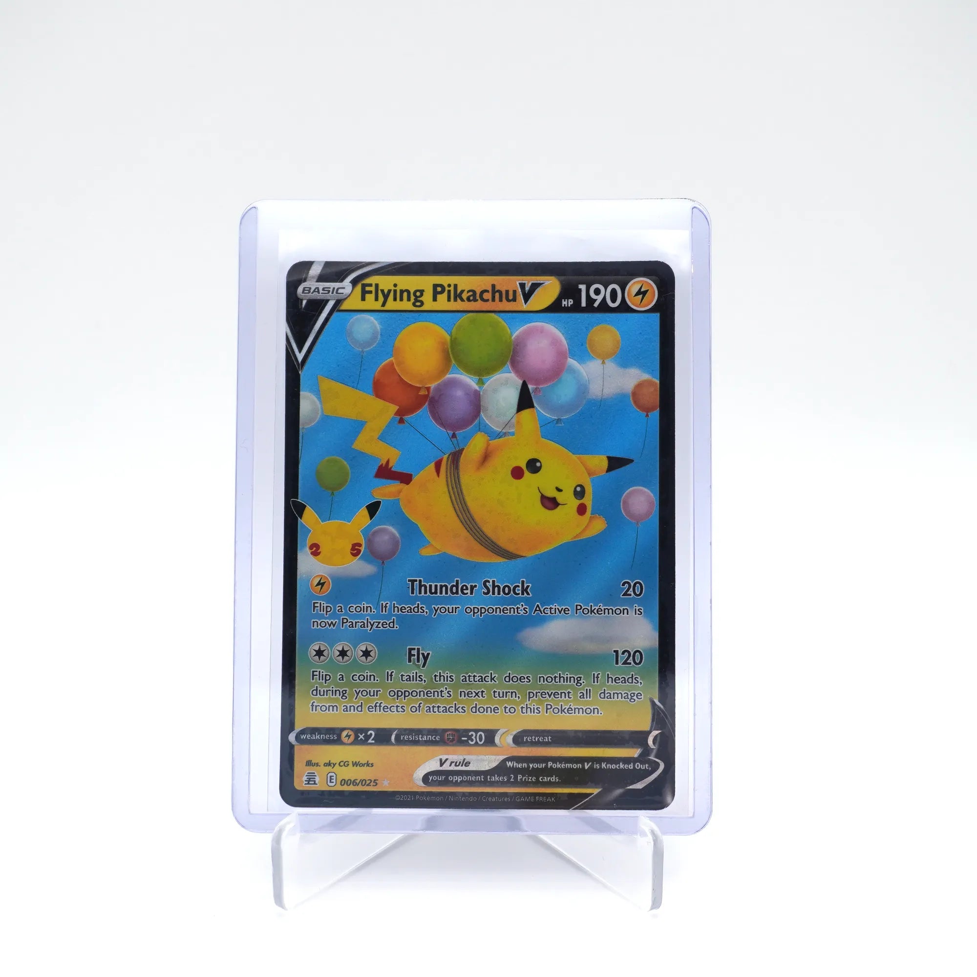 Flying Pikachu V - 006/025 - Half Art - Celebrations - English - Pokemon (Card 7/10)