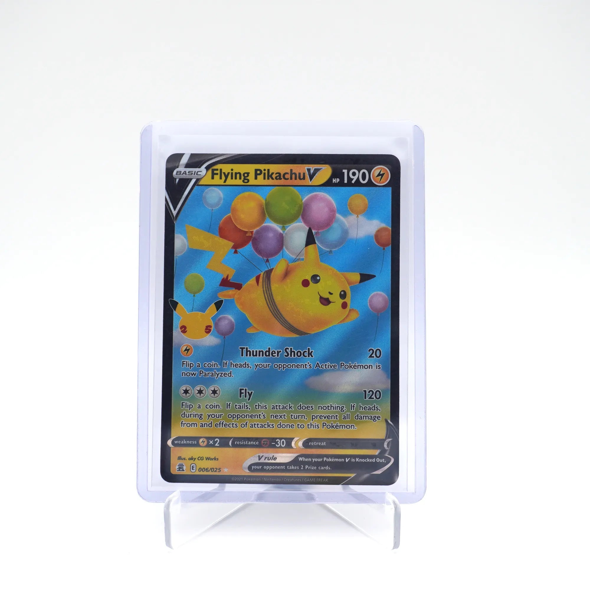 Flying Pikachu V - 006/025 - Half Art - Celebrations - English - Pokemon (Card 9/10)