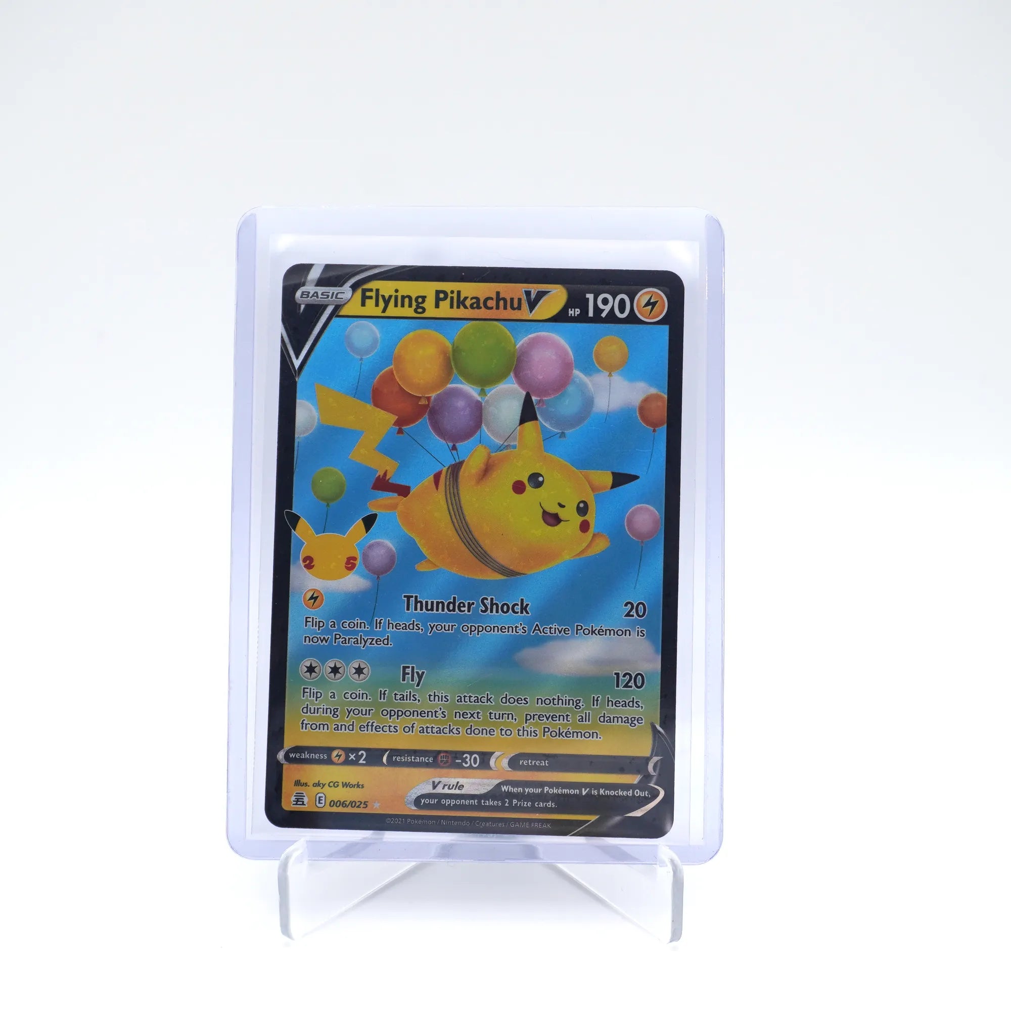 Flying Pikachu V - 006/025 - Half Art - Celebrations - English - Pokemon (Card 10/10)