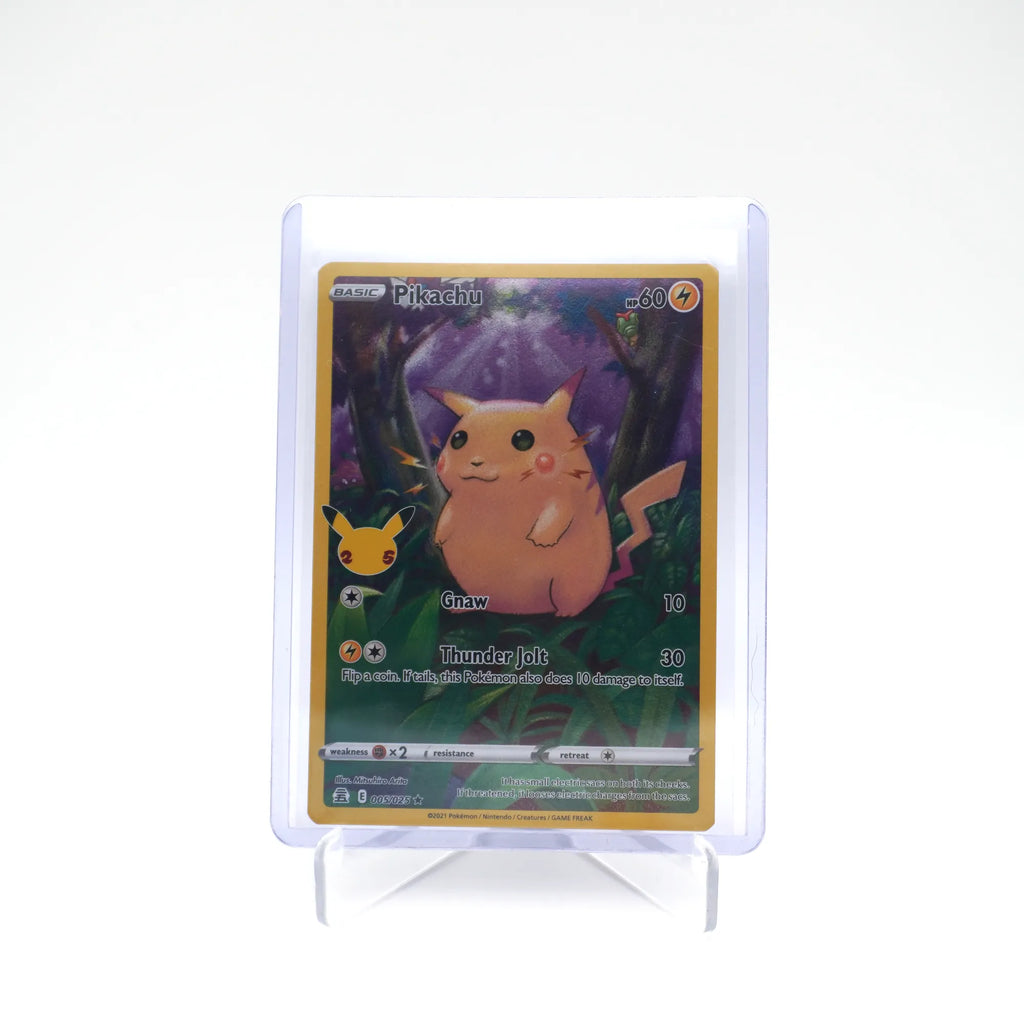 2021 Pokemon PIKACHU 005/025 Celebrations 25th Anniversary Holo Rare English (Card 2/10)