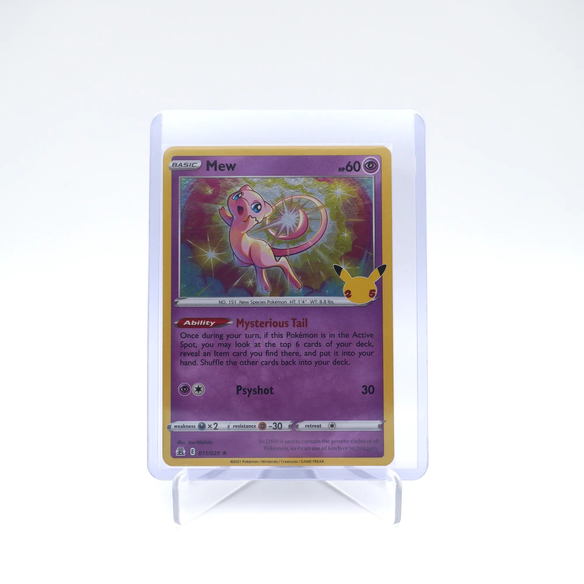 Pokémon TCG: Mew 011/025 Celebrations Holo 25th Anniversary edition (Card 1/9)
