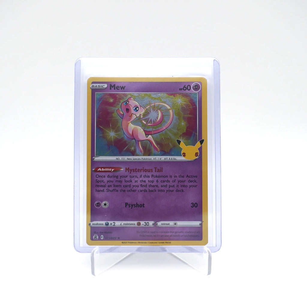 Pokémon TCG: Mew 011/025 Celebrations Holo 25th Anniversary edition (Card 2/9)