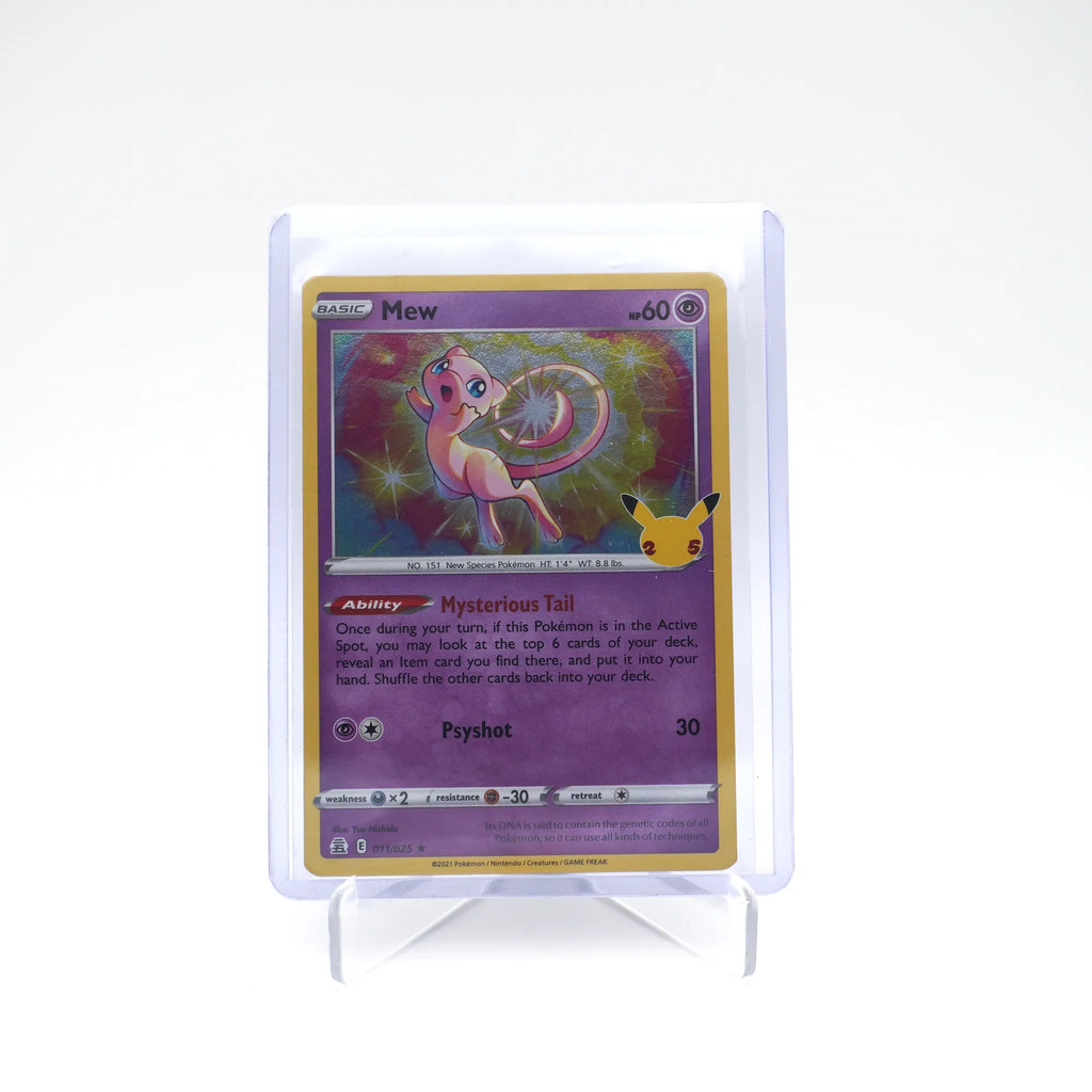 Pokémon TCG: Mew 011/025 Celebrations Holo 25th Anniversary edition (Card 3/9)