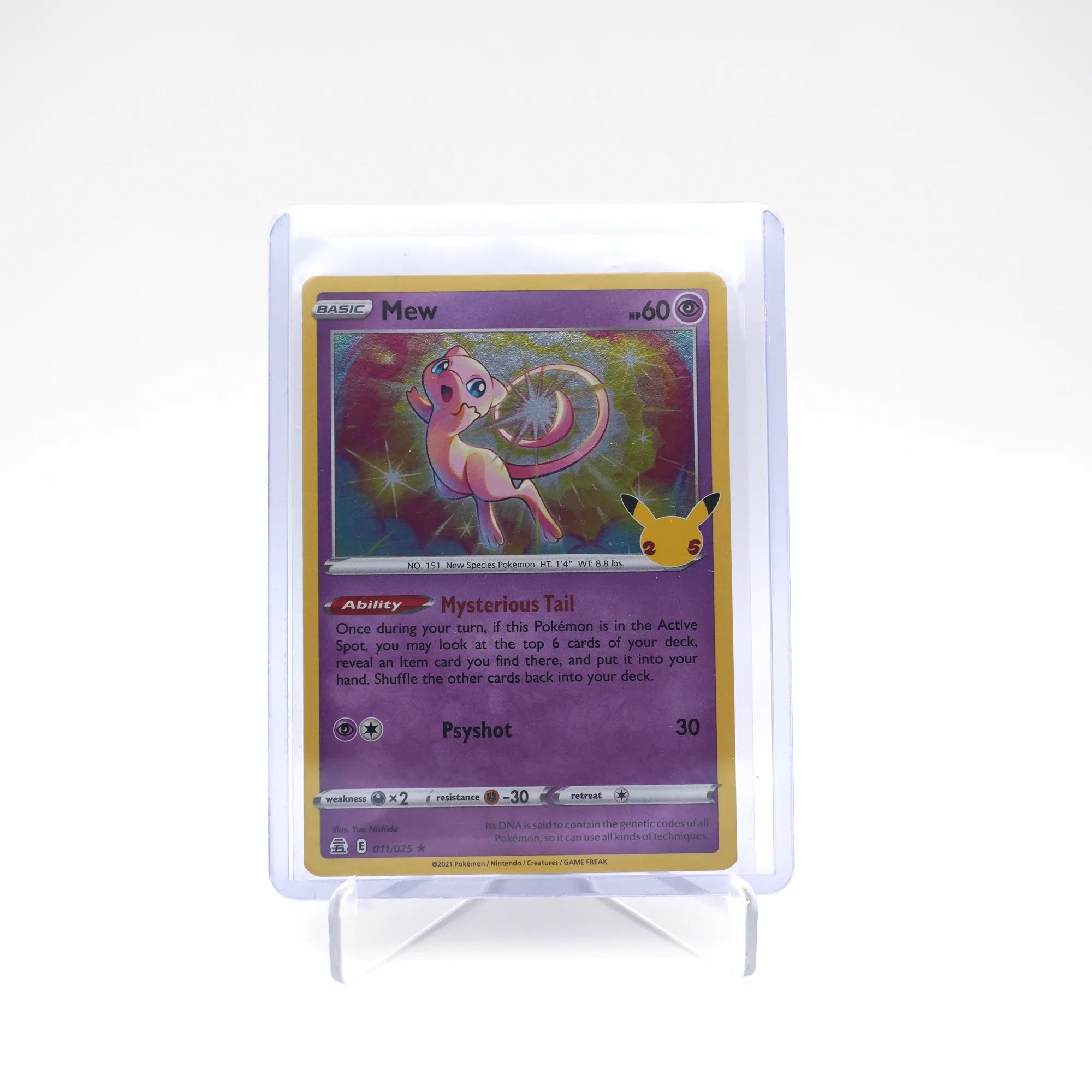 Pokémon TCG: Mew 011/025 Celebrations Holo 25th Anniversary edition (Card 3/9)
