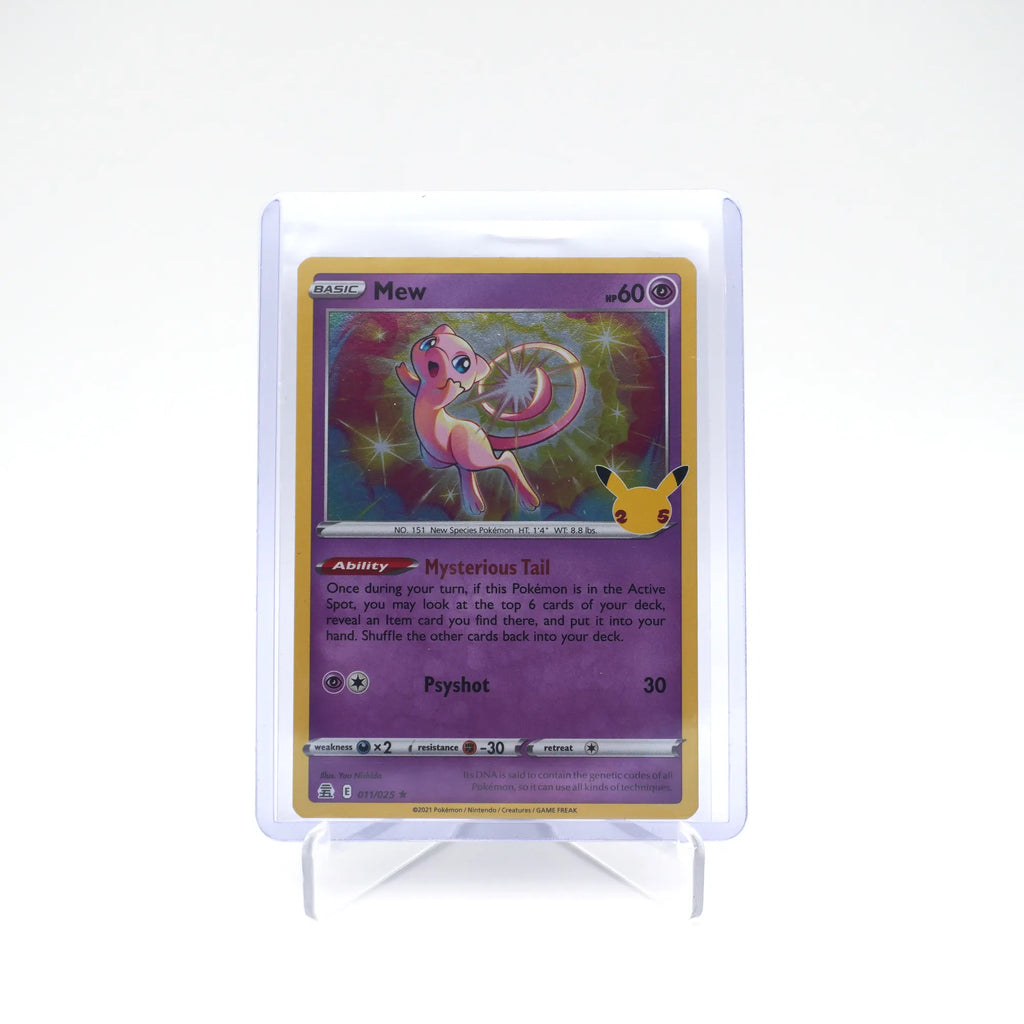 Pokémon TCG: Mew 011/025 Celebrations Holo 25th Anniversary edition (Card 4/9)