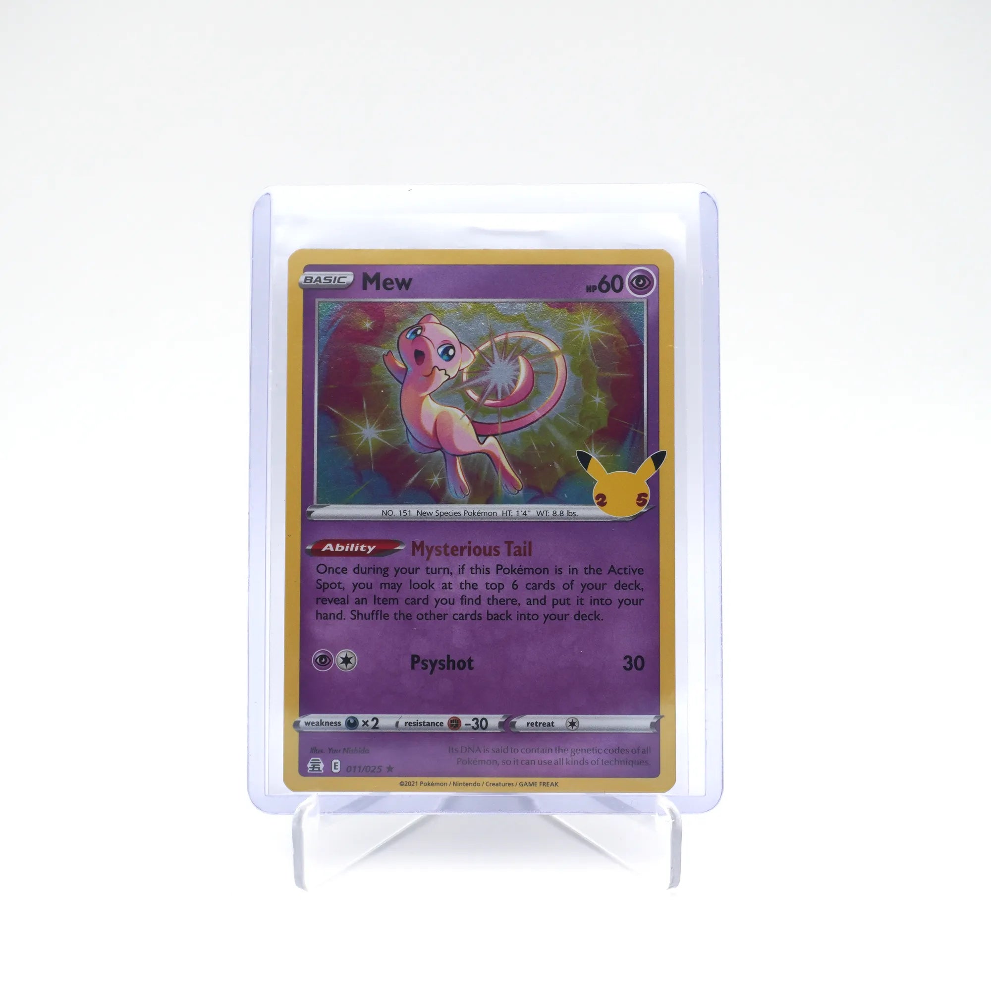 Pokémon TCG: Mew 011/025 Celebrations Holo 25th Anniversary edition (Card 4/9)