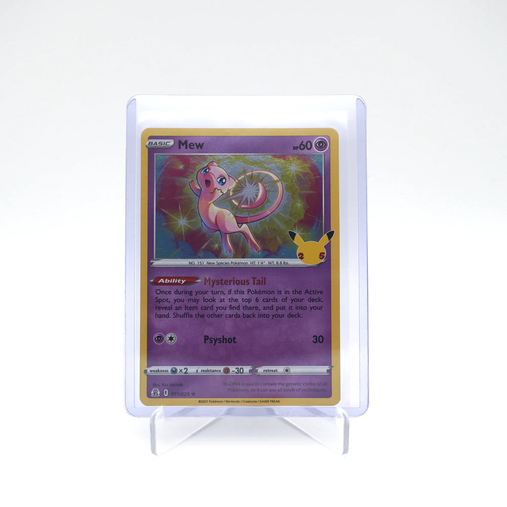 Pokémon TCG: Mew 011/025 Celebrations Holo 25th Anniversary edition (Card 6/9)
