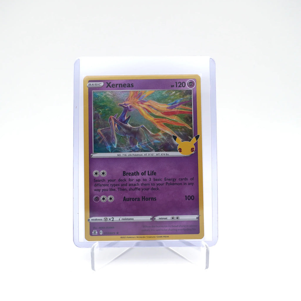 Pokémon TCG Xerneas 012/025 25th Anniversary Celebrations Holo Rare (Card 4/10)