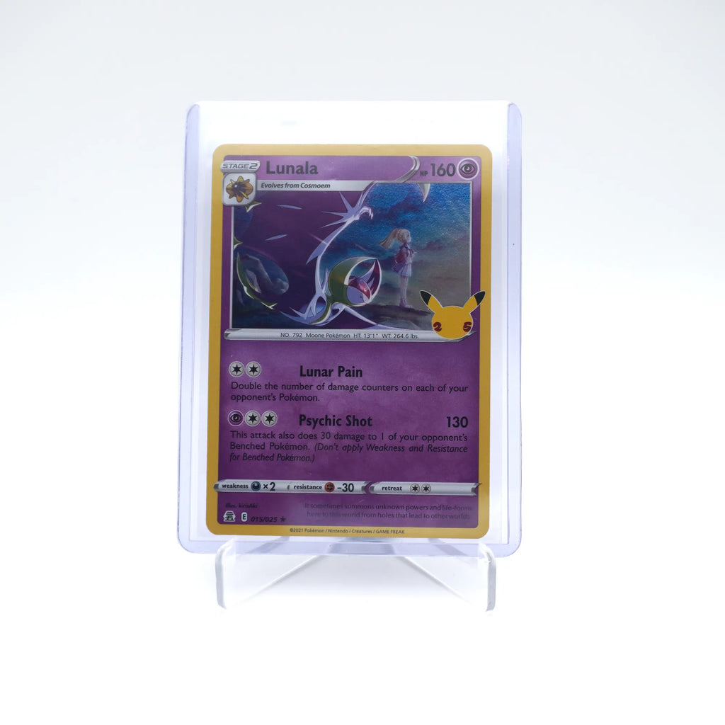 Lunala 015/025 Celebrations Holo Rare Pokemon 25th (Card 2/10)