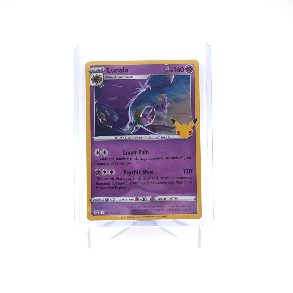 Lunala 015/025 Celebrations Holo Rare Pokemon 25th (Card 4/10)