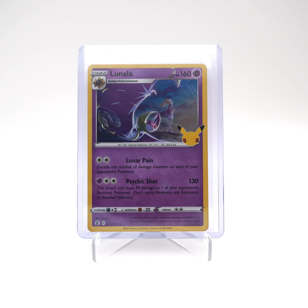Lunala 015/025 Celebrations Holo Rare Pokemon 25th (Card 5/10)