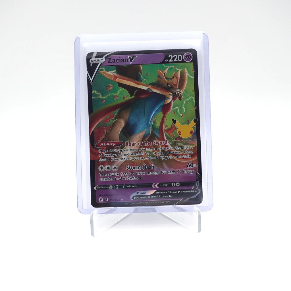 ZACIAN V 016/025 Celebrations 25th Anniversary Pokemon (Card 4/10)