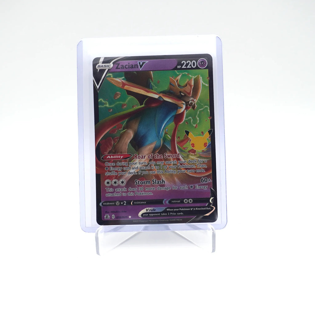 ZACIAN V 016/025 Celebrations 25th Anniversary Pokemon (Card 8/10)