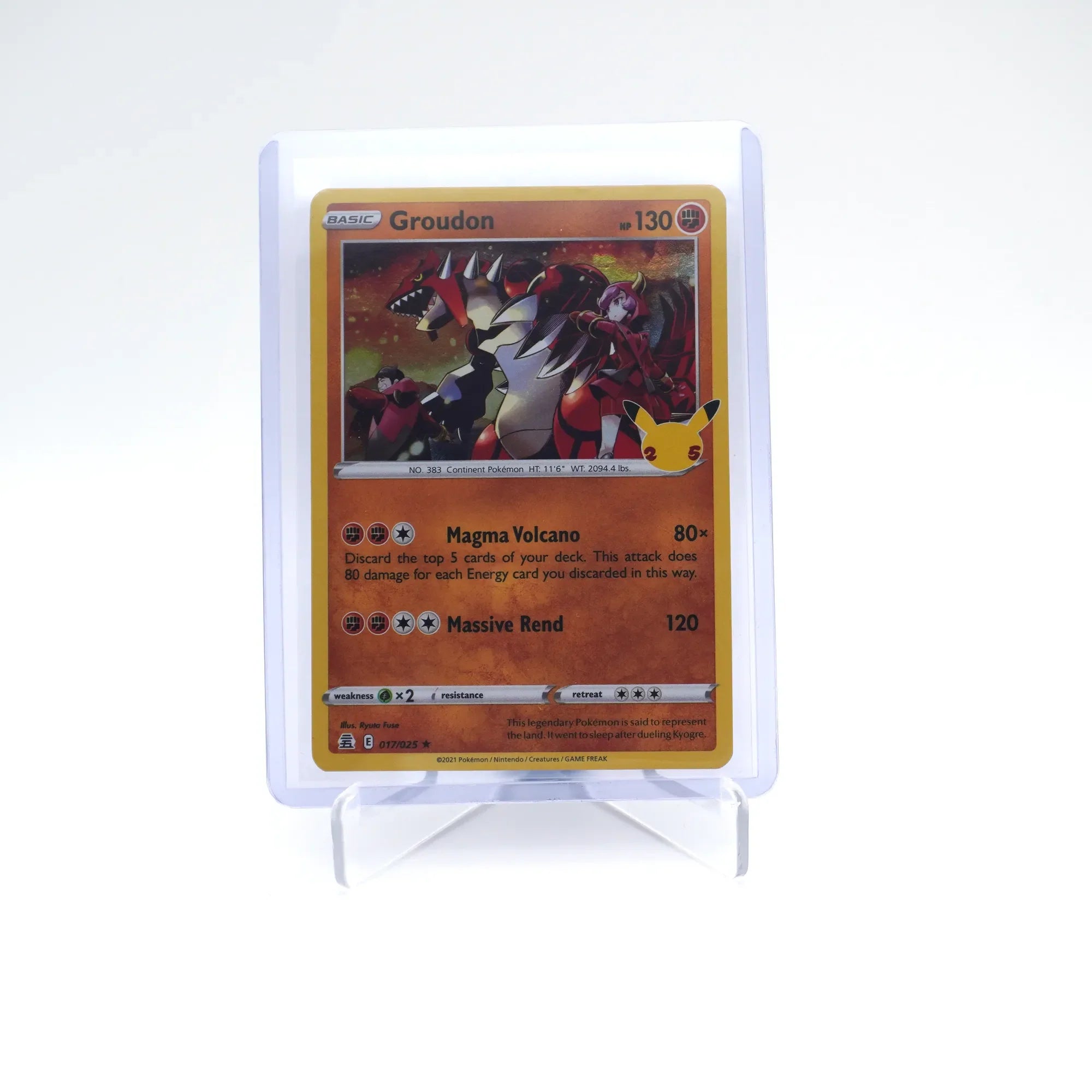 GROUDON 017/025 25TH CELEBRATIONS POKEMON (Card 2/10)