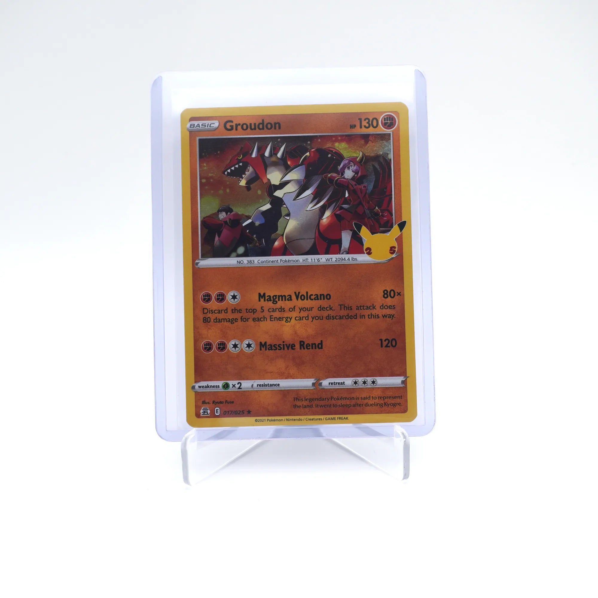 GROUDON 017/025 25TH CELEBRATIONS POKEMON (Card 3/10)