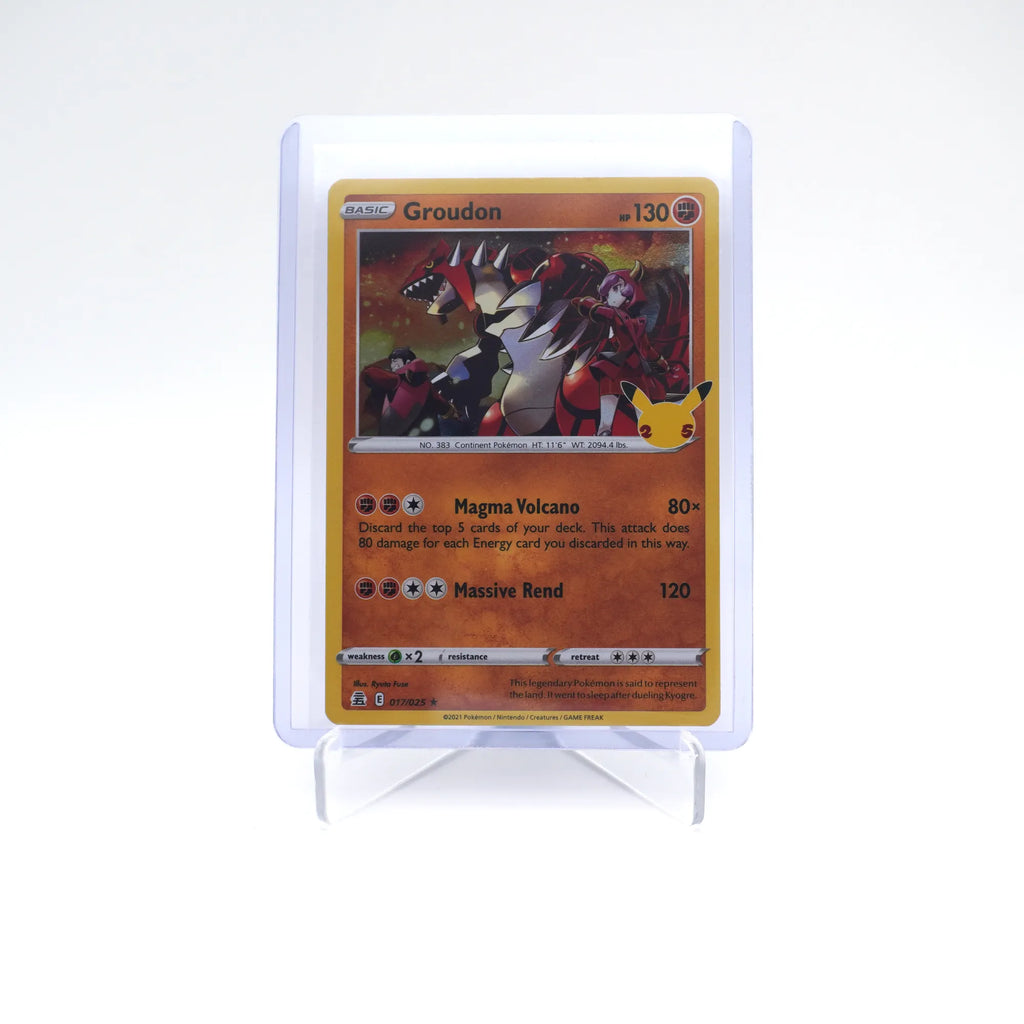 GROUDON 017/025 25TH CELEBRATIONS POKEMON (Card 6/10)