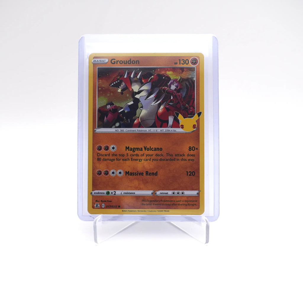 GROUDON 017/025 25TH CELEBRATIONS POKEMON (Card 10/10)