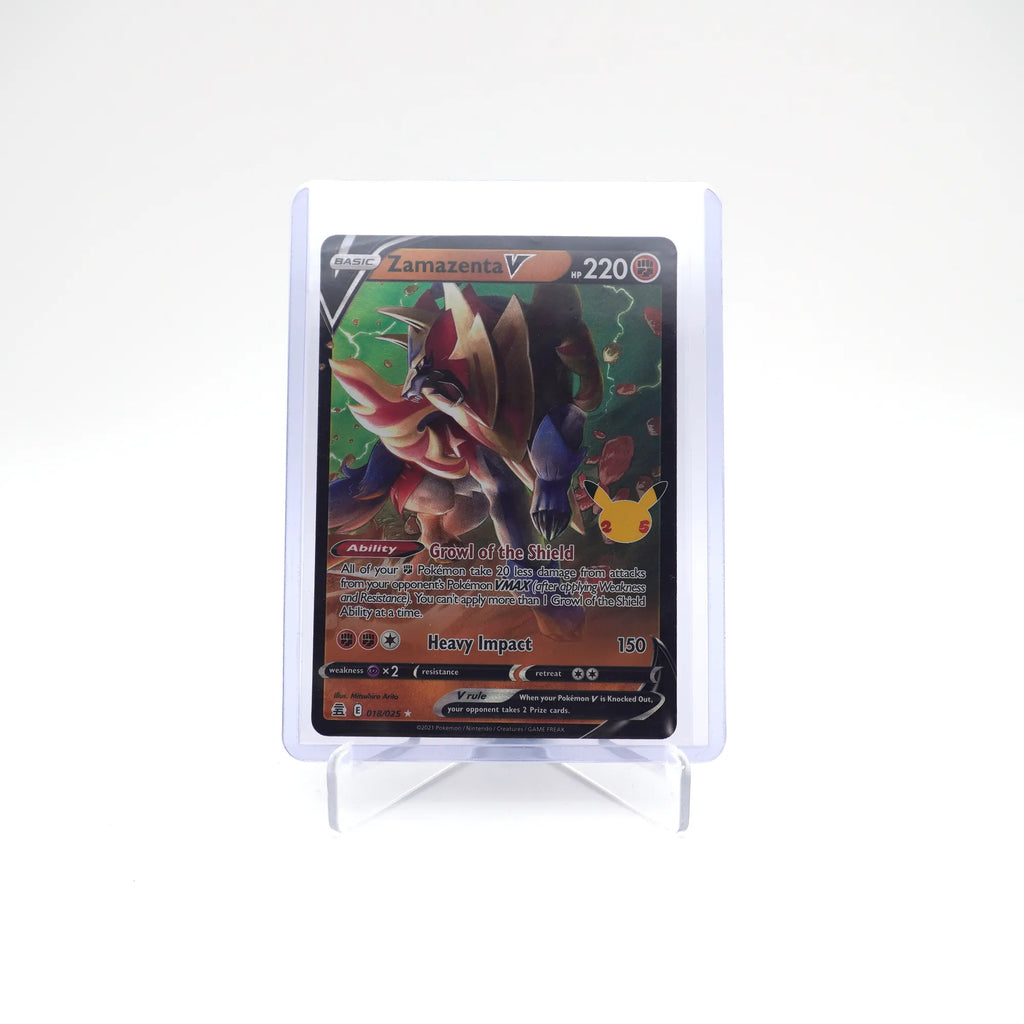 ZAMAZENTA V 018/025 25TH CELEBRATIONS POKEMON (Card 1/9)