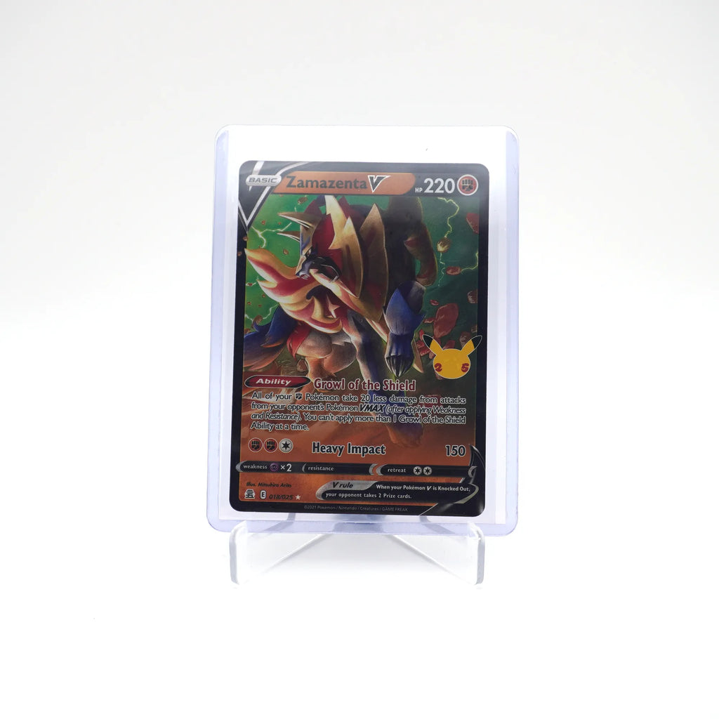ZAMAZENTA V 018/025 25TH CELEBRATIONS POKEMON (Card 6/9)