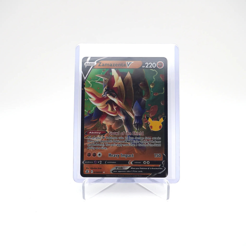 ZAMAZENTA V 018/025 25TH CELEBRATIONS POKEMON (Card 7/9)
