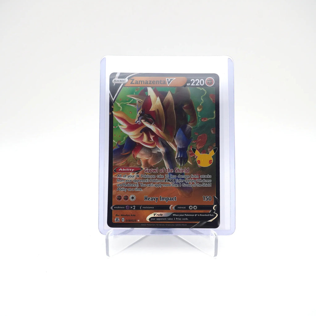 ZAMAZENTA V 018/025 25TH CELEBRATIONS POKEMON (Card 9/9)