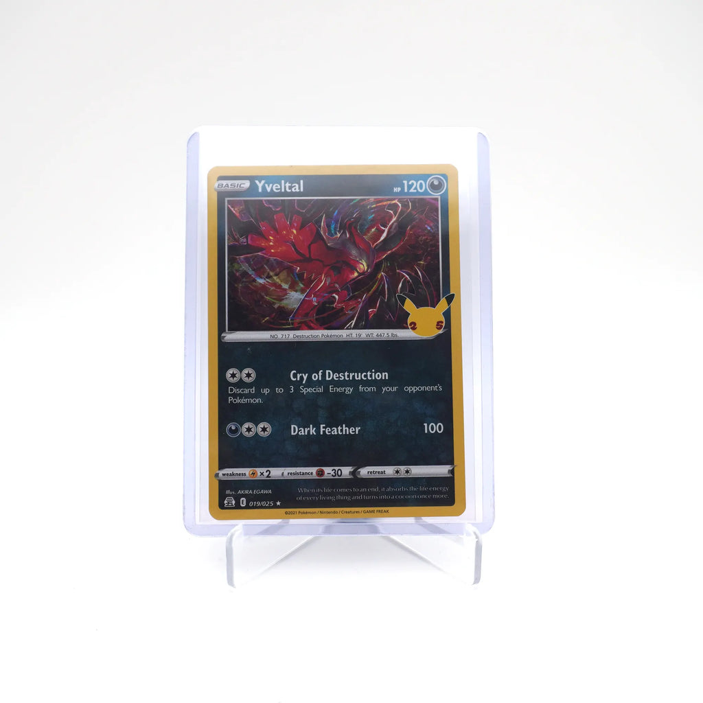 Pokémon TCG Yveltal 019/025 Celebrations Holo Rare 25th (Card 4/10)