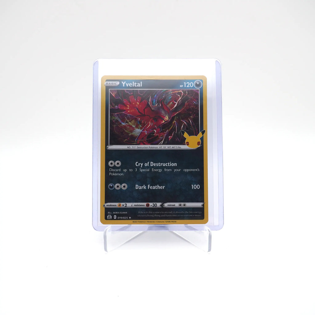 Pokémon TCG Yveltal 019/025 Celebrations Holo Rare 25th (Card 7/10)