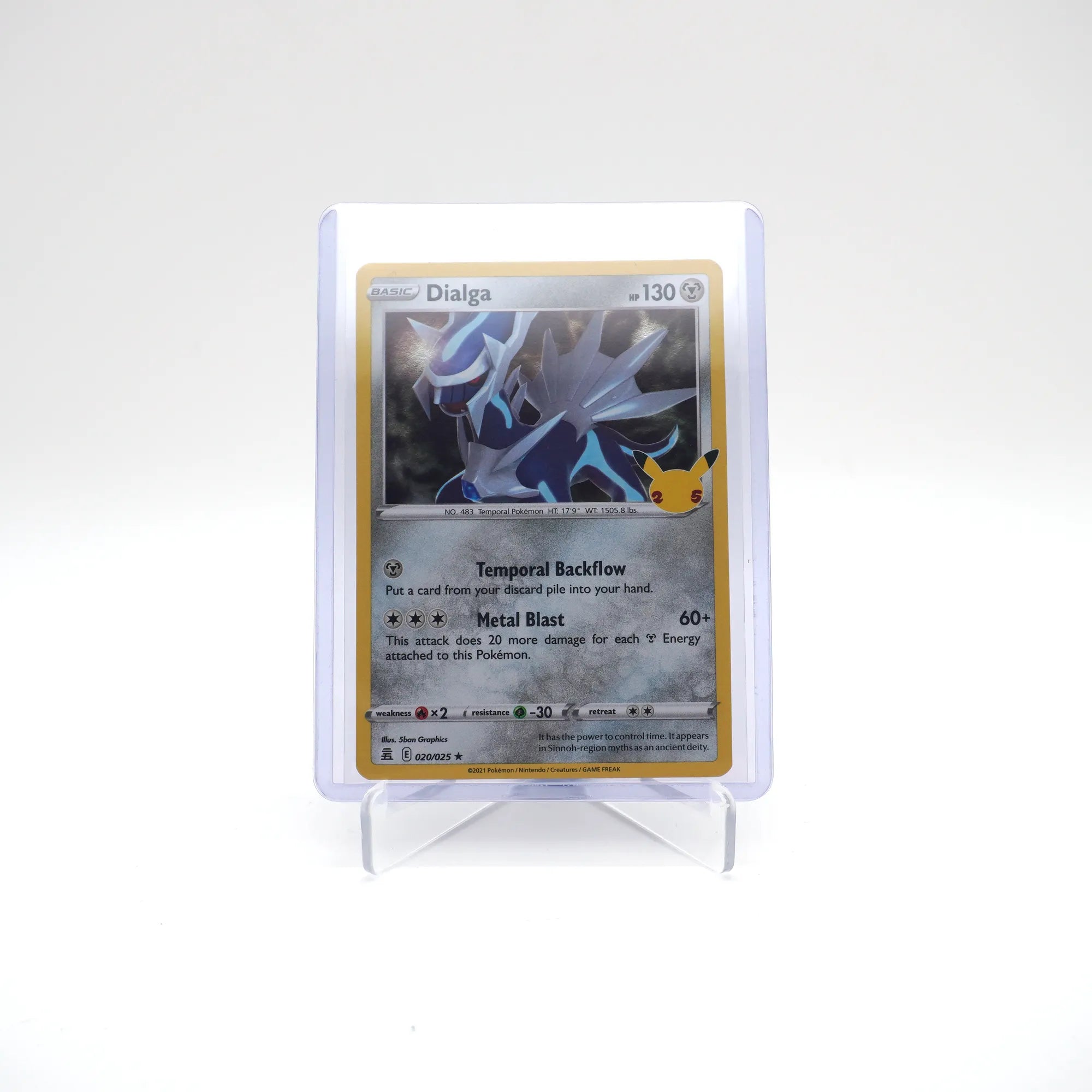 Dialga 020/025 - Pokemon TCG 25th Celebrations Anniversary Holo Rare (Card 3/10)