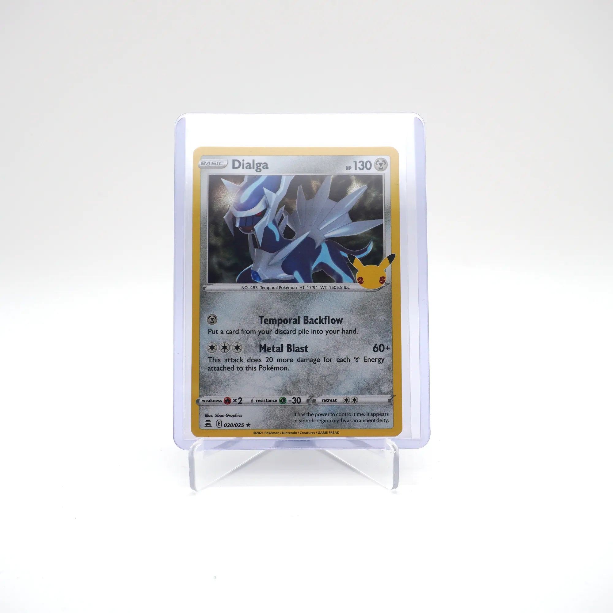 Dialga 020/025 - Pokemon TCG 25th Celebrations Anniversary Holo Rare (Card 8/10)