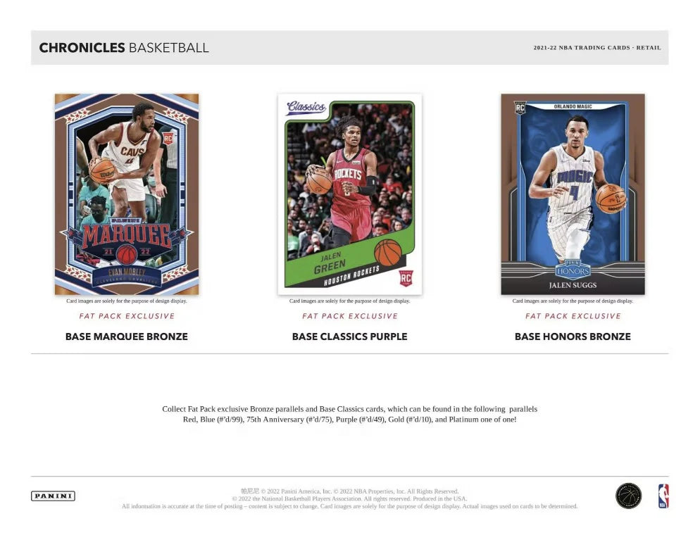 2021-22 Panini Chronicles Basketball Blaster