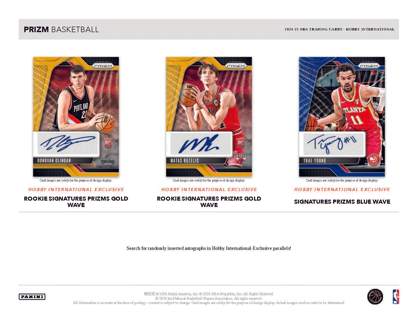 2024-25 Panini Prizm Basketball International Hobby Box