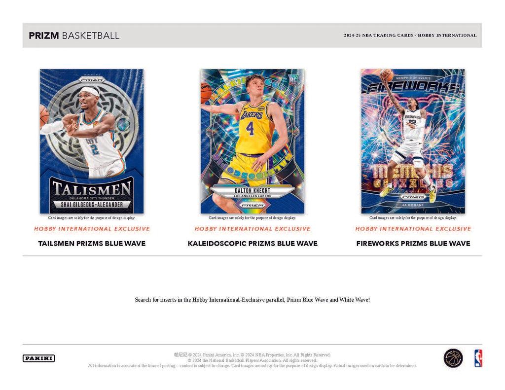 2024-25 Panini Prizm Basketball International Hobby Box