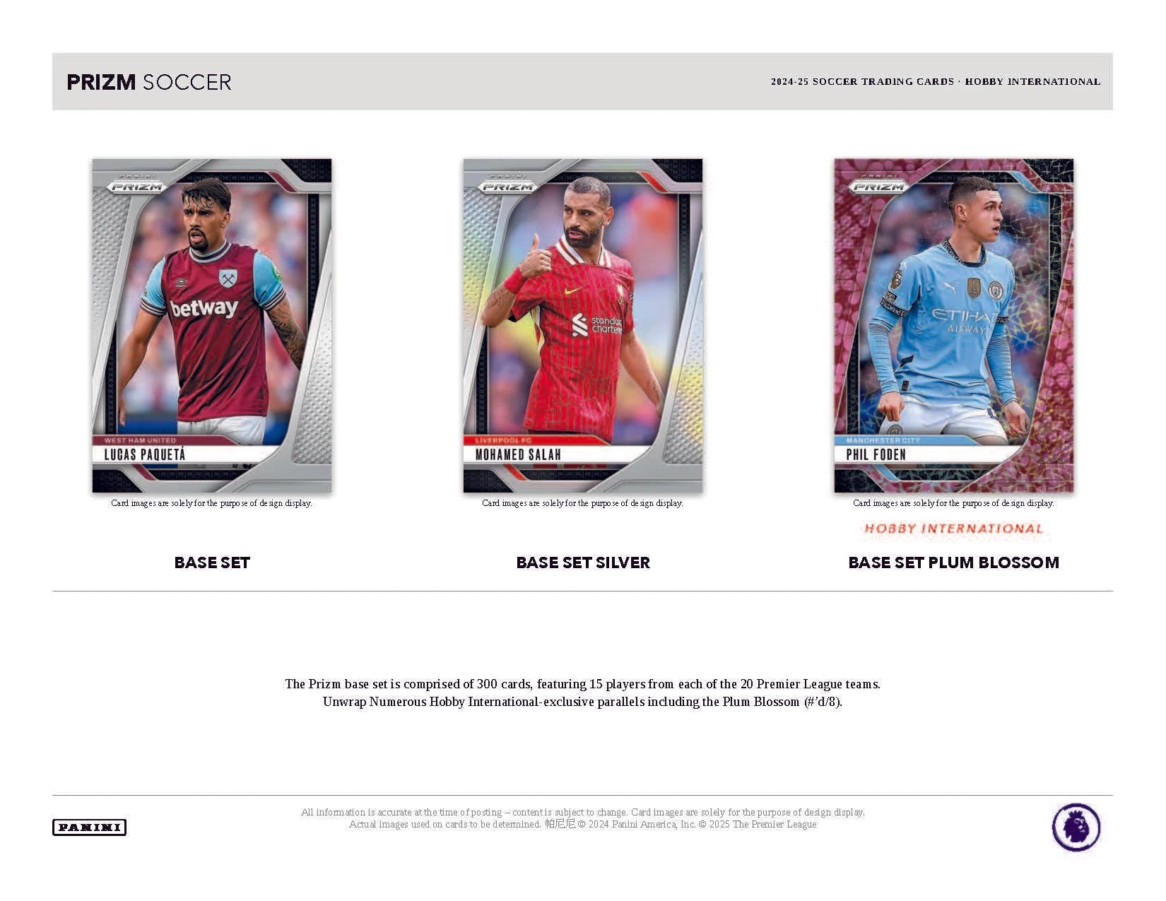 2024-25 Panini Prizm Premier League EPL Soccer International Hobby Box