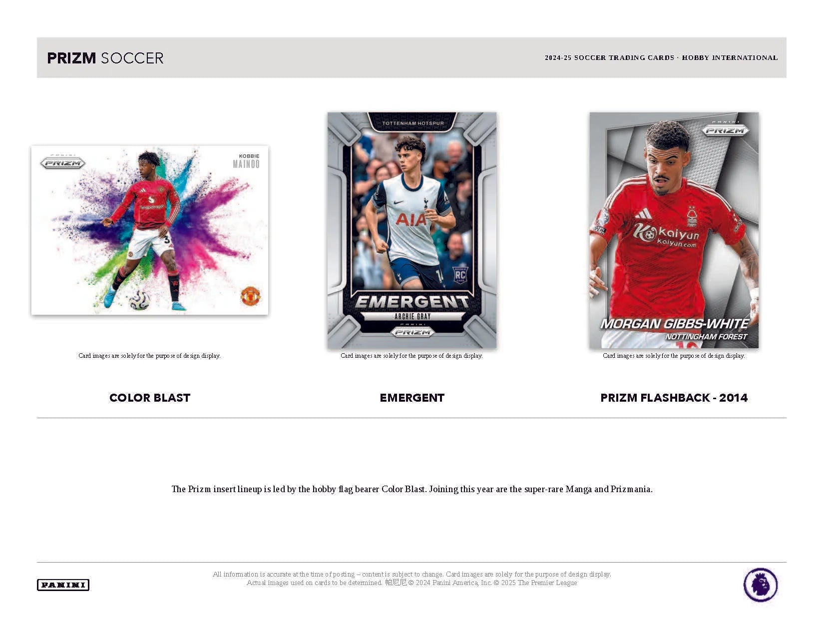 2024-25 Panini Prizm Premier League EPL Soccer International Hobby Box